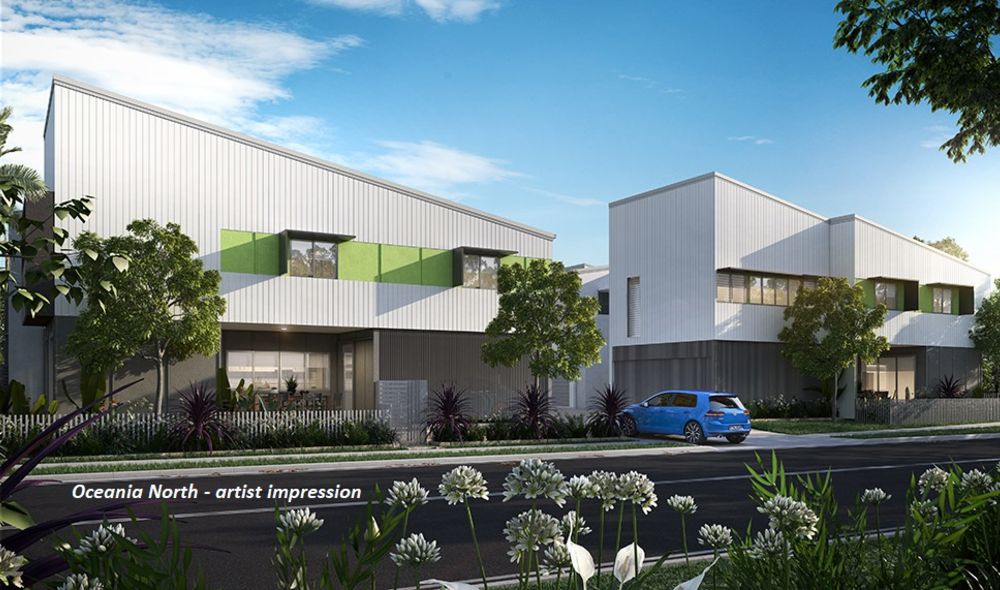 Oceania North green facade artist impression